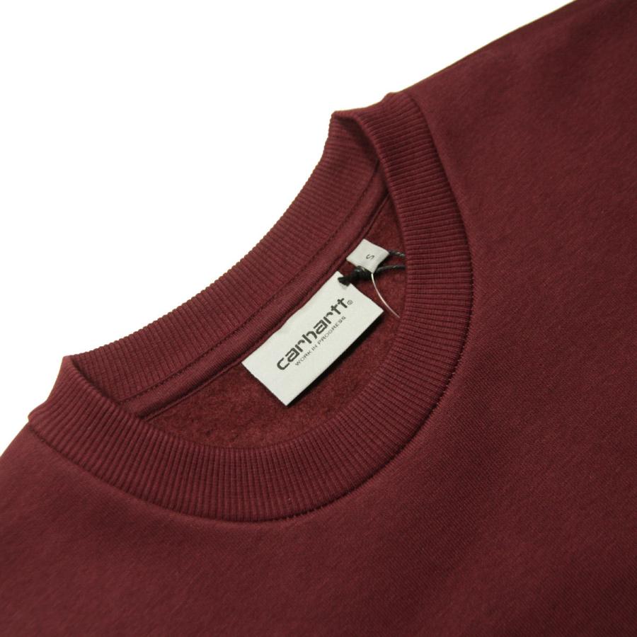 カーハート スウェット メンズ 正規品 CARHARTT WIP トレーナー バックプリント FADE STATE SWEATSHIRT WINE / WHITE I029528 0IU_9