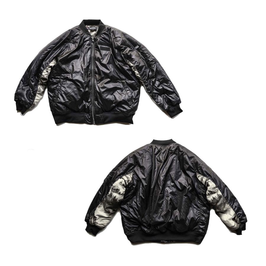 リバーサル MA-1 メンズ 正規販売店 REVERSAL rvddw アウター フライトジャケット POLARTEC BIG SILHOUETTE FLIGHT JACKET RV22AW301 BLACK｜i-mixon｜05