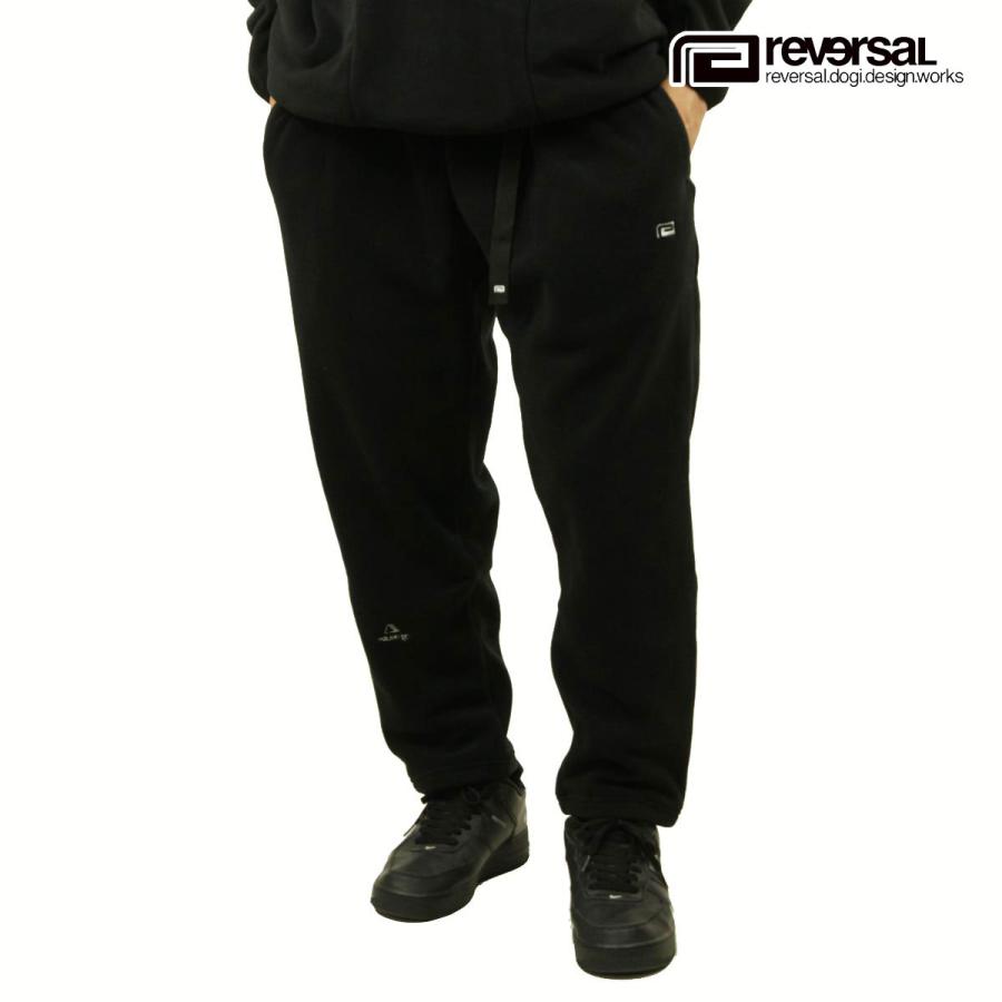 リバーサル ジョガーパンツ メンズ 正規販売店 REVERSAL rvddw スウェットパンツ ジャージパンツ POLARTEC FLEECE WIDE TAPERED JOGGER PANTS RV22AW407 BLACK クリスマス プレゼント ラッピング reversal（リバーサル） ジョガーパンツ メンズ 正規販売店 REVERSAL