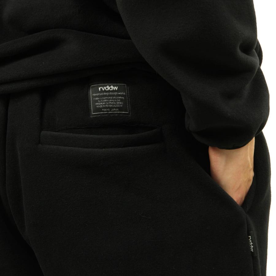 リバーサル ジョガーパンツ メンズ 正規販売店 REVERSAL rvddw スウェットパンツ ジャージ POLARTEC FLEECE WIDE TAPERED JOGGER PANTS RV22AW407 BLACK｜i-mixon｜08