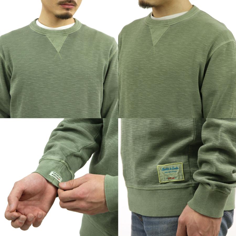 スコッチアンドソーダ メンズ スウェット 正規販売店 SCOTCH＆SODA トレーナー シンプル GARMENT-DYED STRUCTURED SWEAT SHIRT FLEECE 169892 0414 73801 48_5