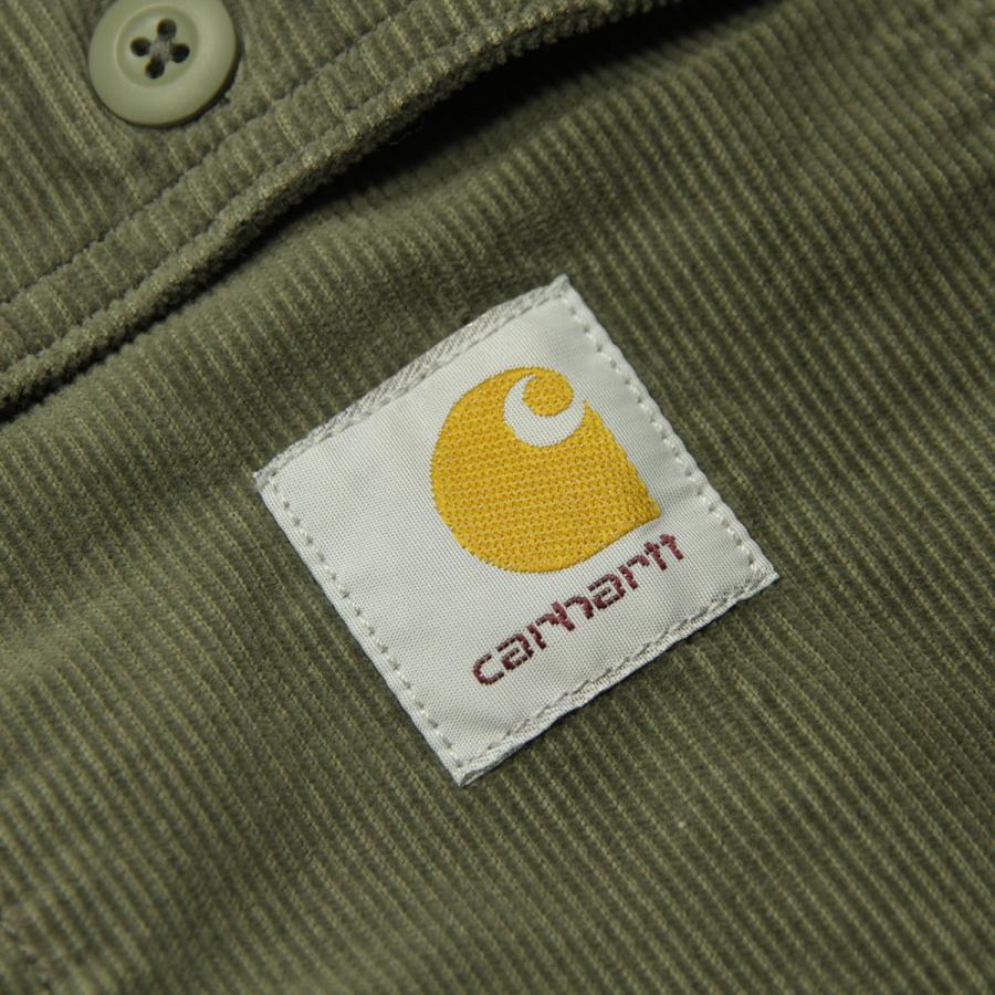 Carhartt ダークグリーン ボタン付きジャケット Carhartt カーハート メンズ シャツジャケット 正規品 CARHARTT