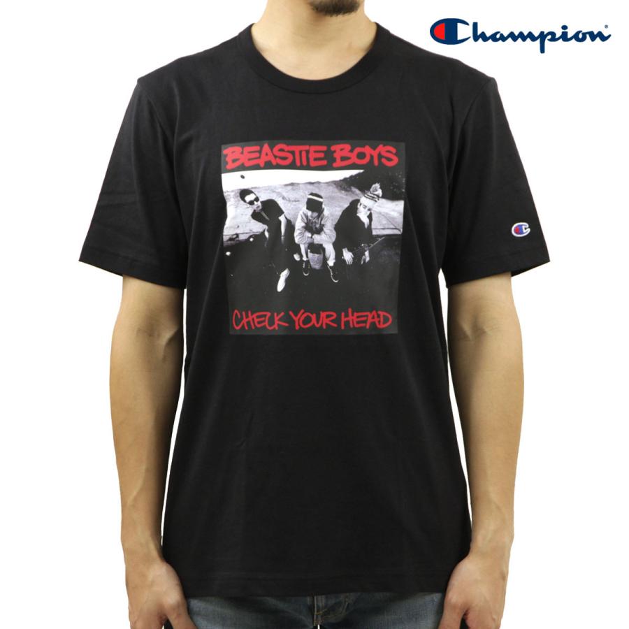 チャンピオン メンズ 半袖Tシャツ 正規品 CHAMPION ビースティ・ボーイズ バンドTシャツ CHAMPION X BEASTIE BOYS ATHLETIC JERSEY COMBED 