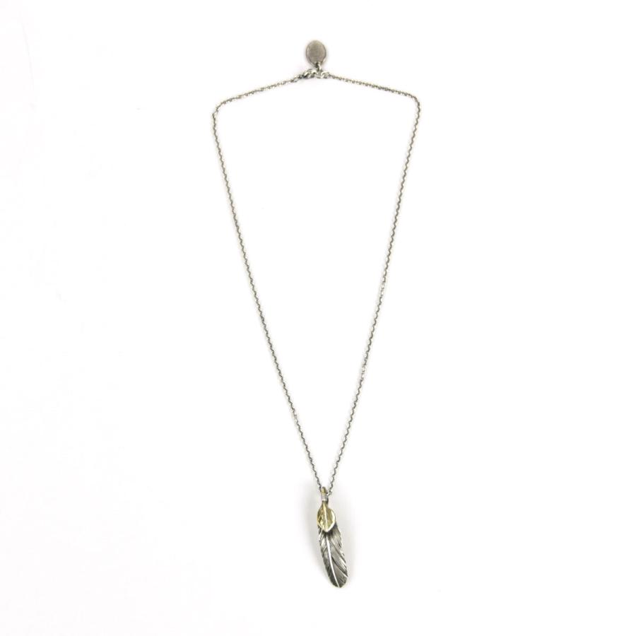 ハリム メンズ レディース ネックレス 正規販売店 HARIM フェザー FEATHER RIGHT S GP HRP123SPBR OX SILVER BR CUSTOM 925 OXIDIZED BLACK NECKLACE SET_2