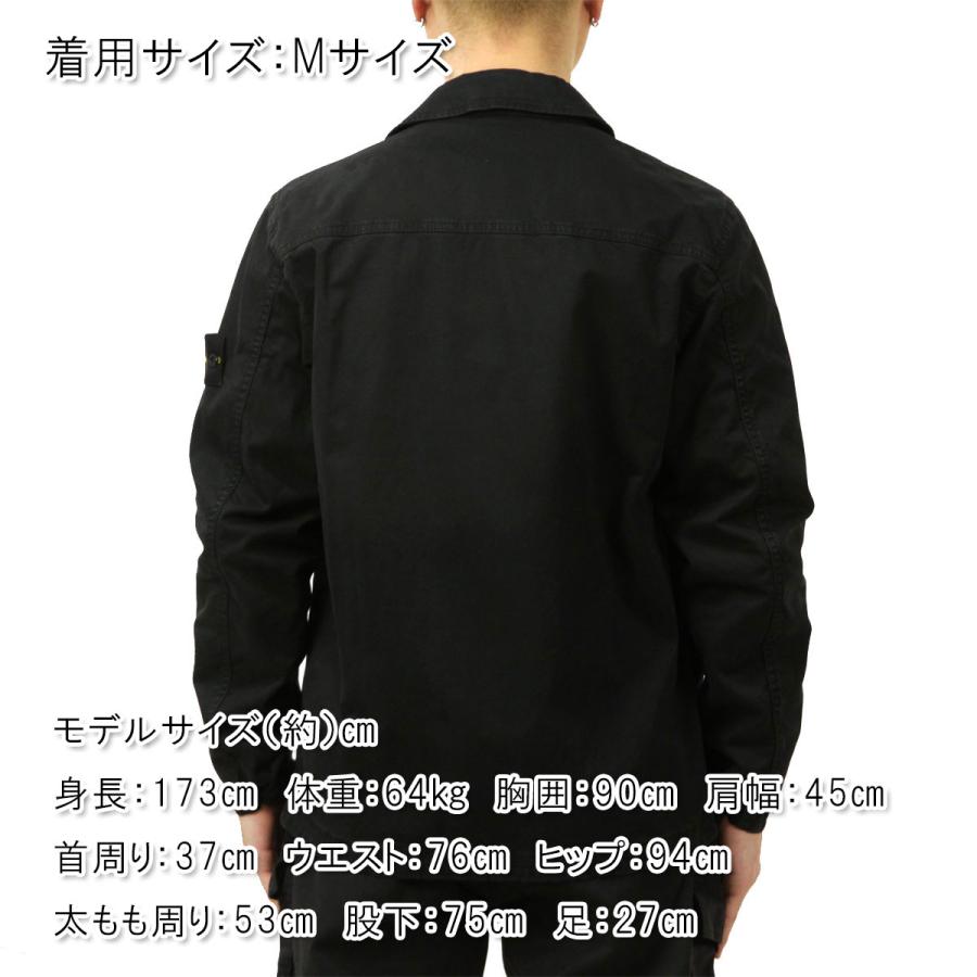 ストーンアイランド メンズ シャツジャケット 正規品 STONE ISLAND COTTON STRETCH BROKEN TWILL 'OLD' EFFECT REGUL 父の日 プレゼント ラッピングの画像