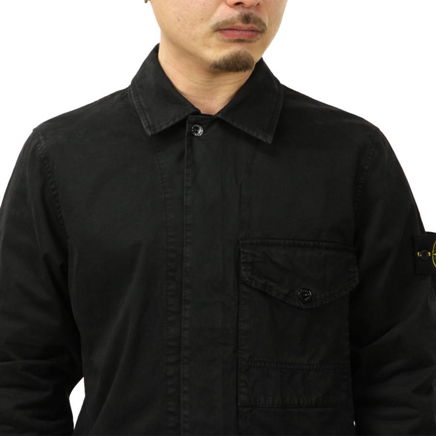 ストーンアイランド メンズ シャツジャケット 正規品 STONE ISLAND COTTON STRETCH BROKEN TWILL 'OLD' EFFECT REGUL 父の日 プレゼント ラッピングの画像