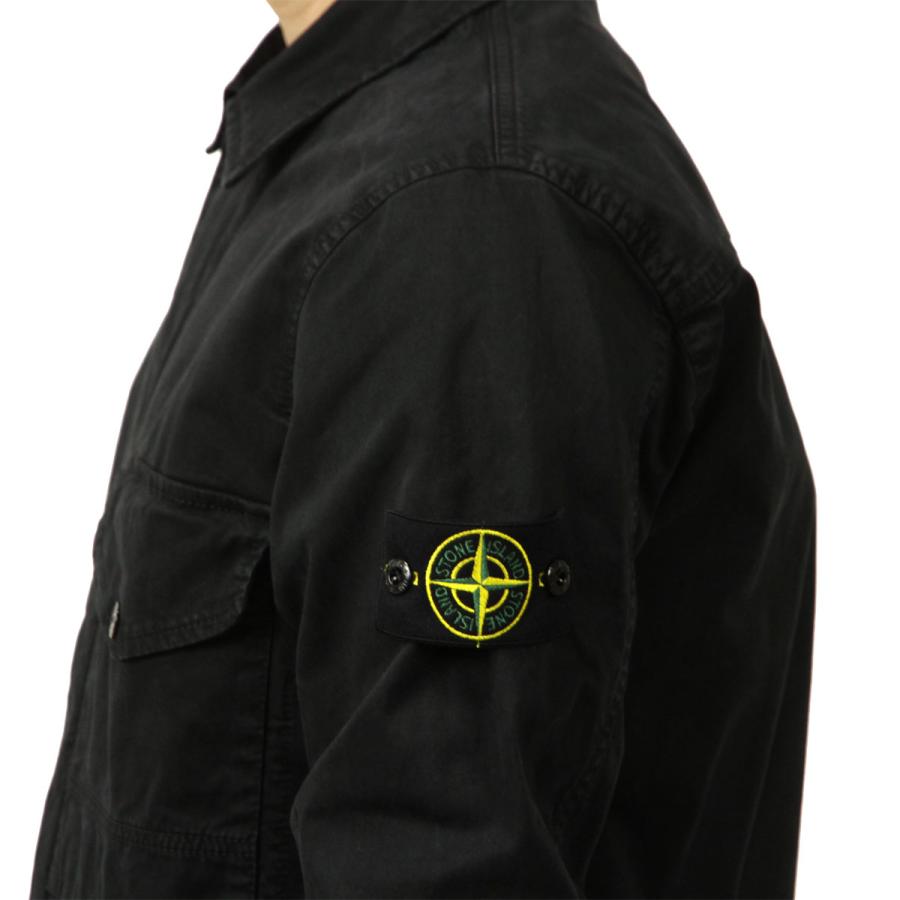 ストーンアイランド メンズ シャツジャケット 正規品 STONE ISLAND COTTON STRETCH BROKEN TWILL 'OLD' EFFECT REGUL 父の日 プレゼント ラッピングの画像