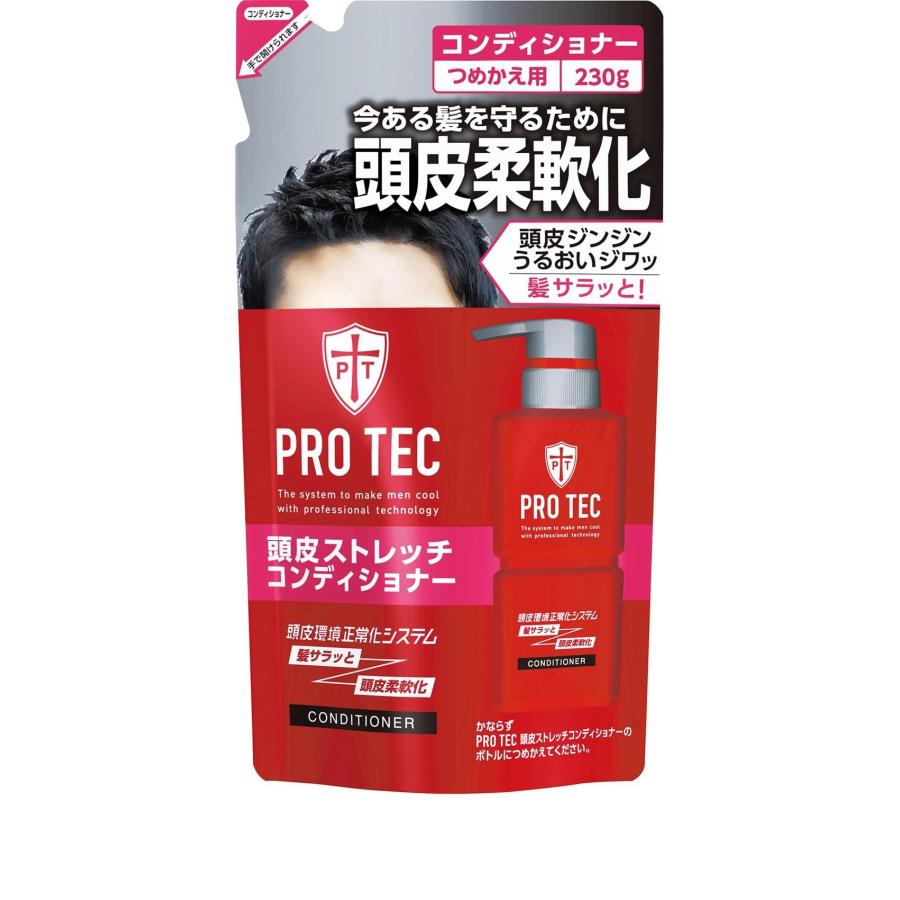 ライオン PRO TEC(プロテク) 頭皮ストレッチ コンディショナー 詰め替え 230g 単品｜i-mon