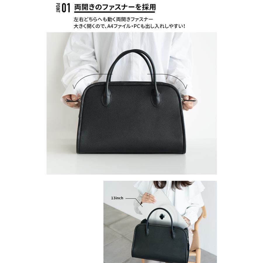 本革 ショルダーバッグ ボストン レザー レディース バッグ