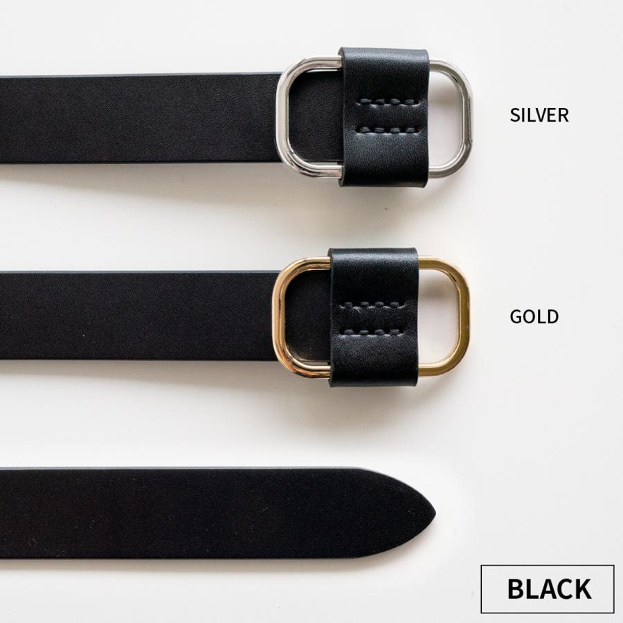 SQUARE BUCKLE LEATHER BELT ベルト 本革 スクエア ゴールド シルバー
