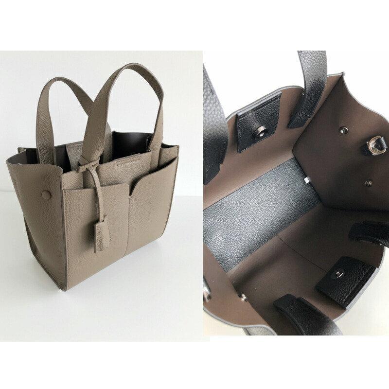 （ガーベラページ）ブラックレザートートバッグショルダー 2WAY レザートート 本革 トートバッグ 春 夏 レディース 通勤