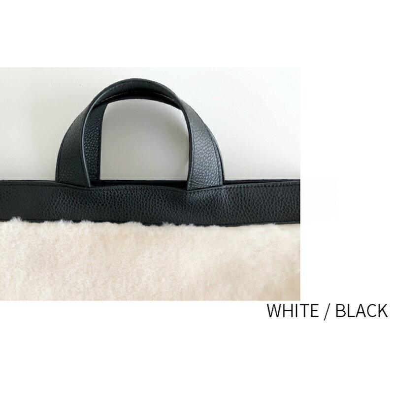 ムートン 舟形トート 大人 レディース バッグ レザー 本革 トート