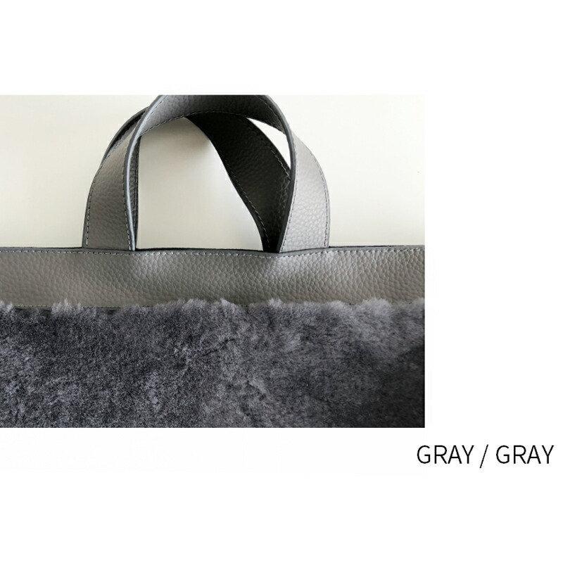 ムートン 舟形トート 大人 レディース バッグ レザー 本革 トート