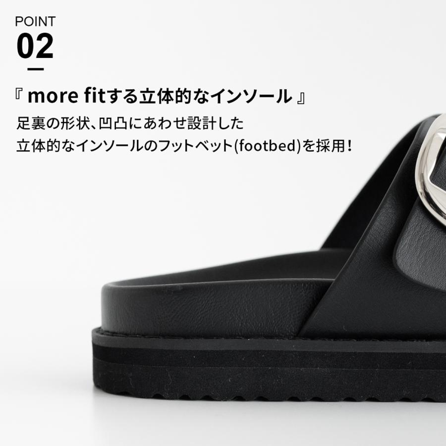サンダル レディース コンフォートサンダル ビジューバックル 20
