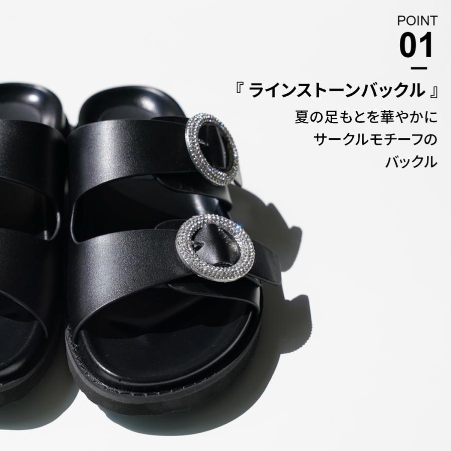 サンダル 軽量 おしゃれ レディース ブラック ホワイト 白 夏 黒 20代 30代 40代 プレゼント 旅行 女性 y[ruby-787] |  | 15