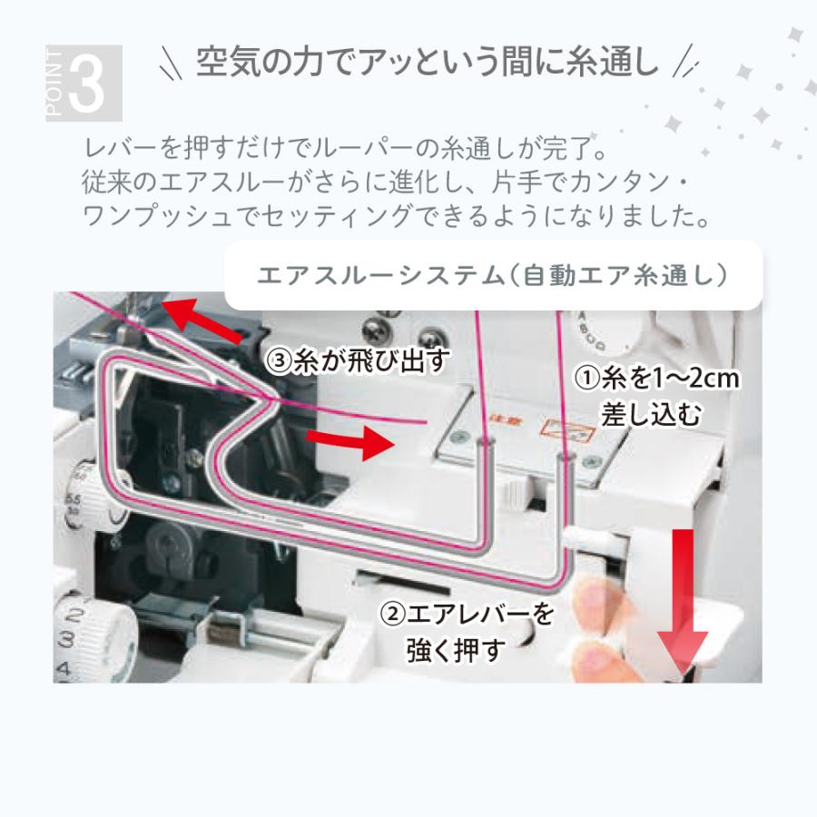 ロックミシン babylock BL4N  2本針4本糸 オーバーロックミシンの画像