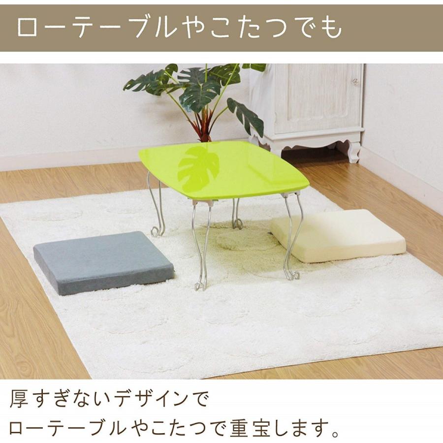 不二貿易（Fuji Boeki） 低反発 スクエアクッション 40×40cm グレー