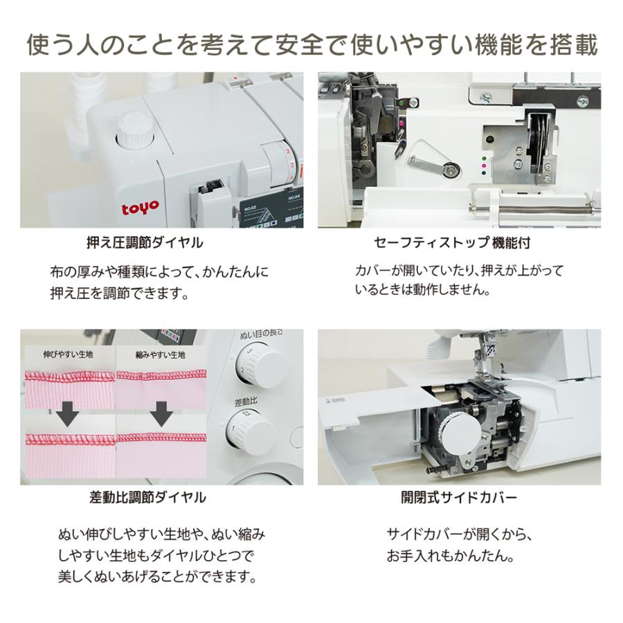 爆買WEEK！全品使えるCP★ ミシン 複合機 ロック カバーステッチ対応ロックミシン インテグレート L1-5CL L15CL2の画像