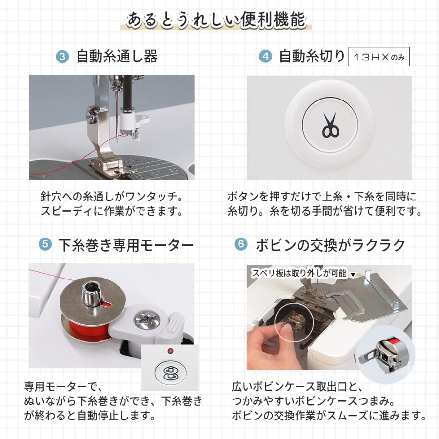 JANOME（ジャノメ） 【新商品】13HX 職業用ミシン フット