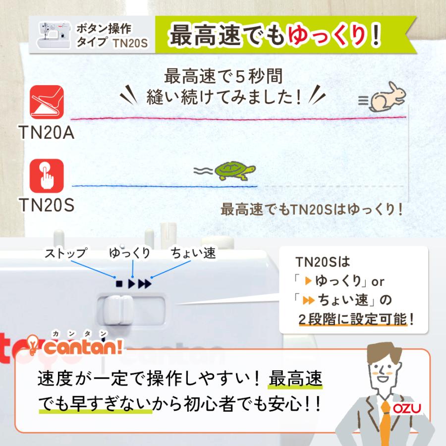 【新発売】簡単 安い ミシン 初心者 軽量 コンパクト 垂直釜 電動ミシン TOYO CANTAN TN20A TN20Sの画像