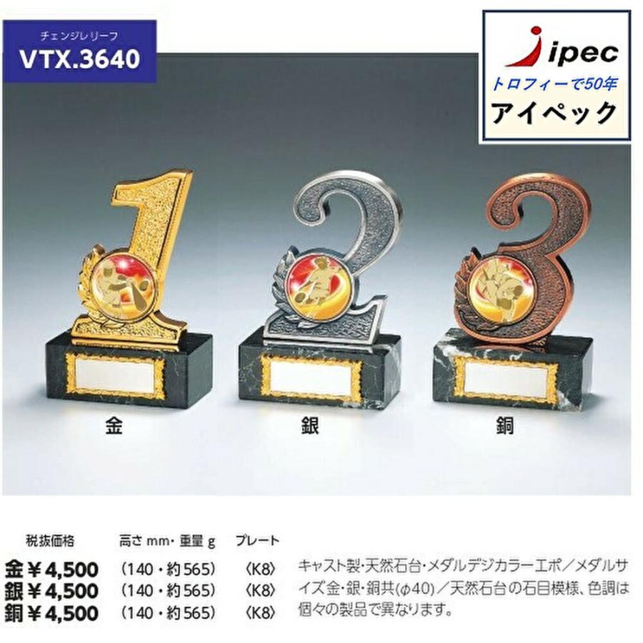 トロフィー VTX-3640 金銀銅 文字彫刻代無料 表彰 565g : アイペック