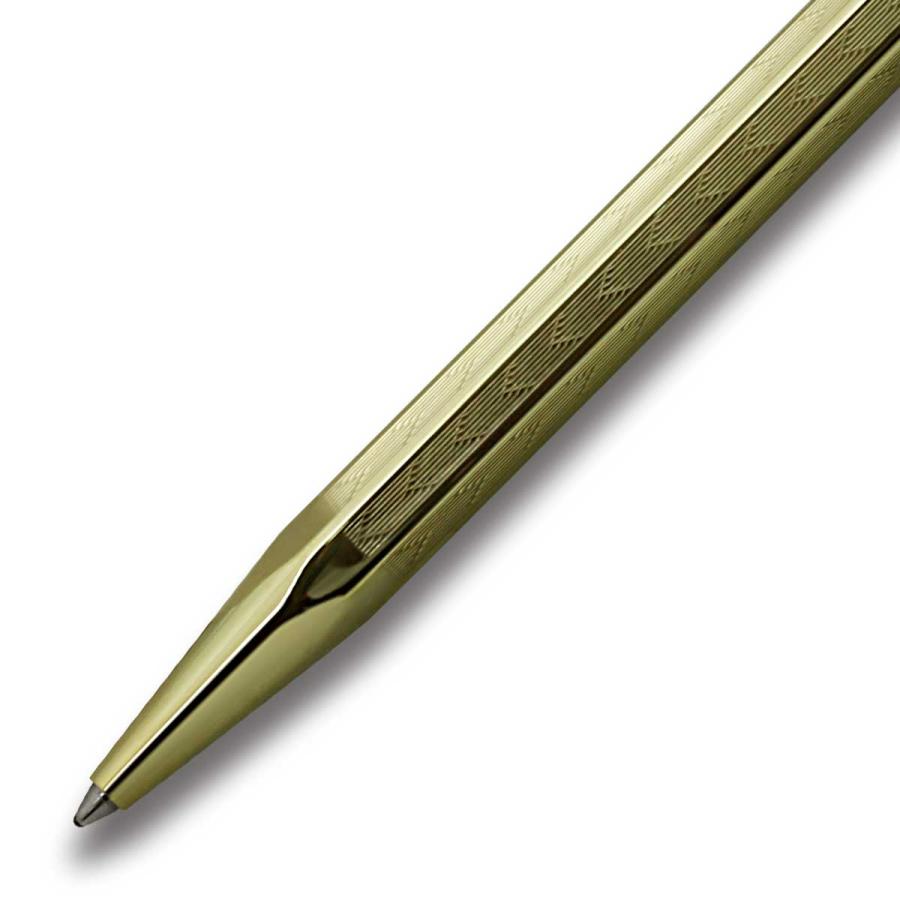 ボールペン カランダッシュ CARAN d'ACHE Ecridor Chevron Gold エクリドール シェブロン ゴールド 0898-208 即日｜i-penstar｜02