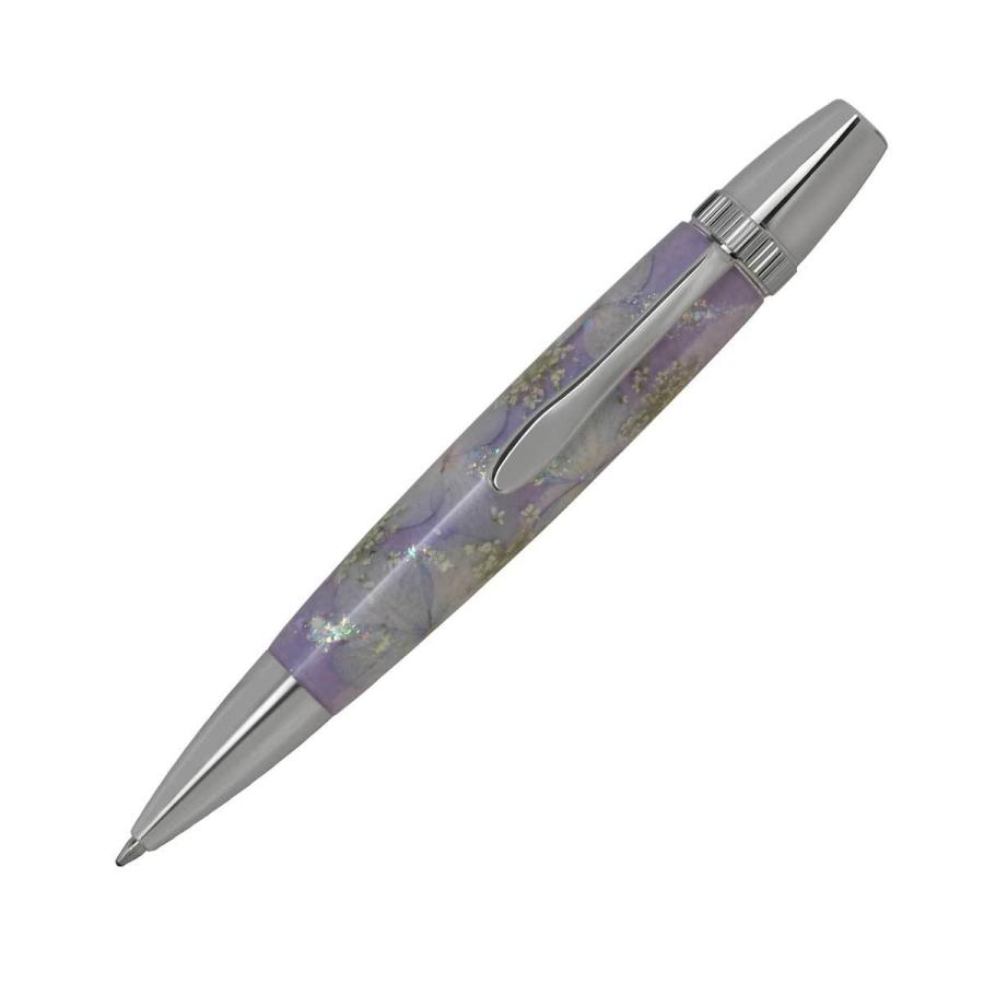 ボールペン F-STYLE Flower Pen 押花 TFB2021 紫陽花 紫色 即日｜i-penstar