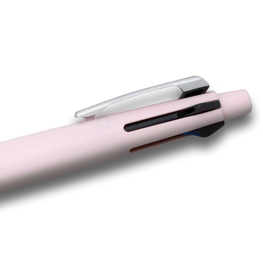 ピンク ボールペン 透明ボディ クリップ付き