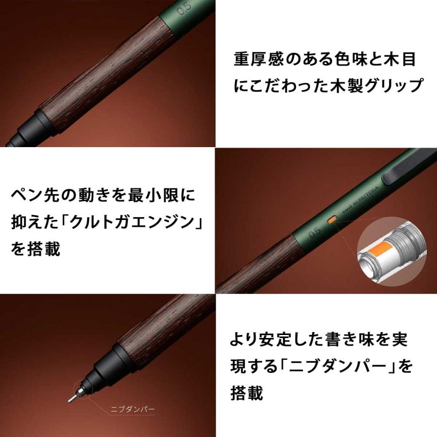 三菱鉛筆 ペンシル 三菱鉛筆KURUTOGA Wood クルトガウッド M5-KW 1P