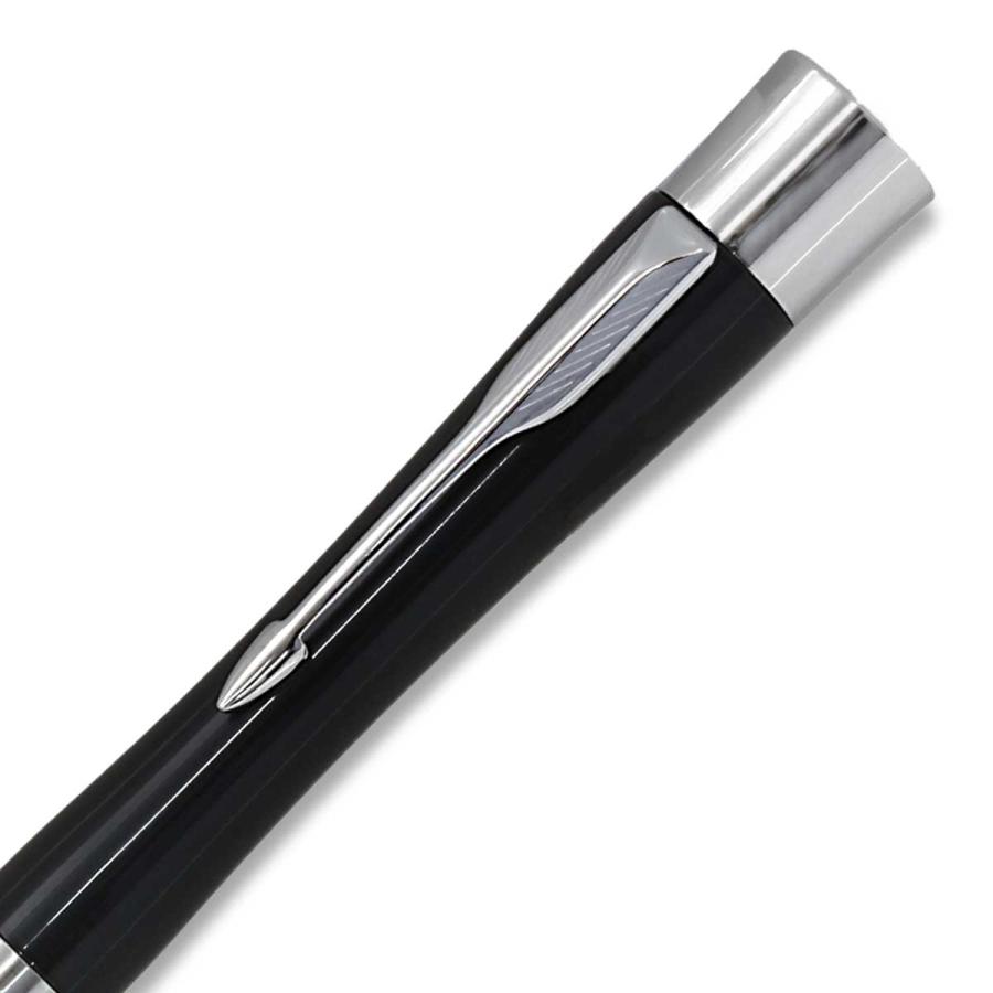 ネームペン パーカー PARKER シヤチハタ ネームペン エアフロー クリスタルブラックCT 別注品ハンコ付き TKS-PKA-2 即日の画像