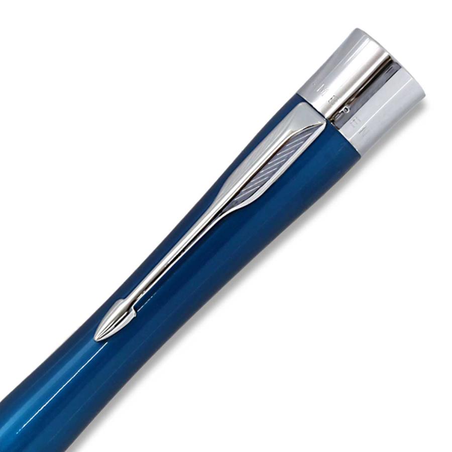 ネームペン パーカー PARKER シヤチハタ ネームペン エアフロー マリンブルーCT 別注品ハンコ付き TKS-PKA-3 即日の画像