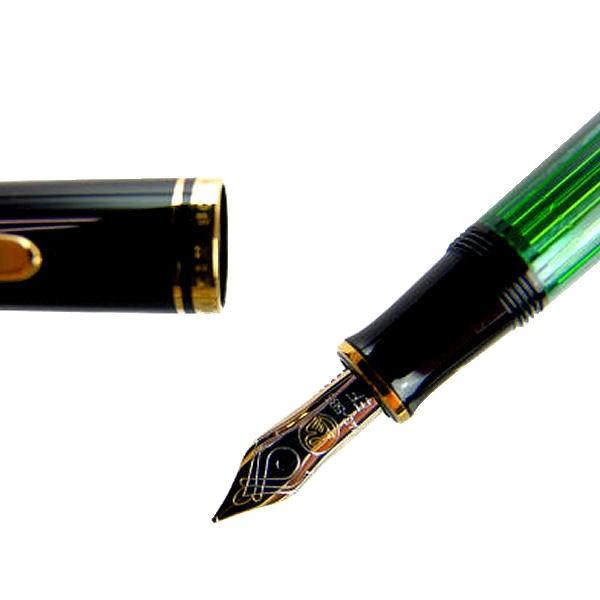 Pelikan（ペリカン） 万年筆 スーベレーン M400 グリーン縞 即日