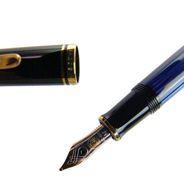 【新品未使用】Pelican M400 ブルー縞 (M) 新品)Pelikan ペリカン 万年筆 スーベレーン M400 グリーン