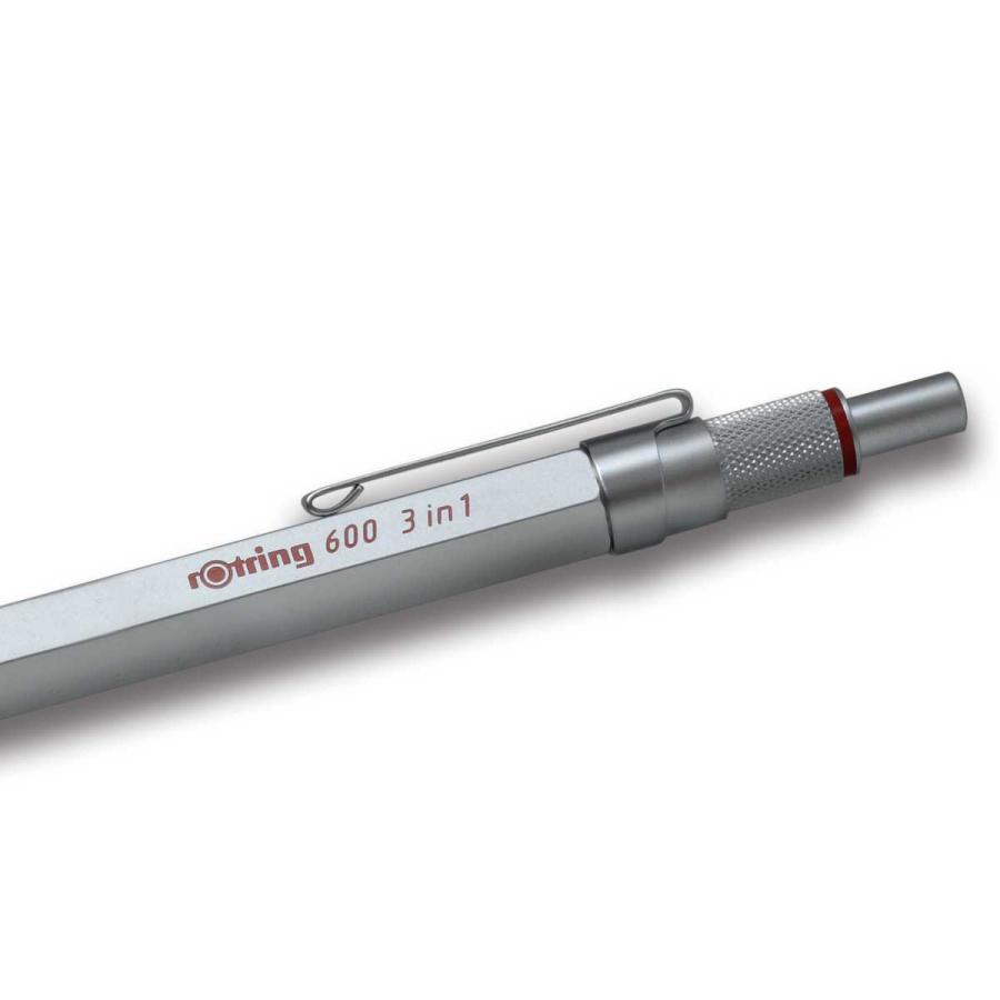 ロットリング 多機能ペン Rotring 600 3in1 シルバー マルチペン