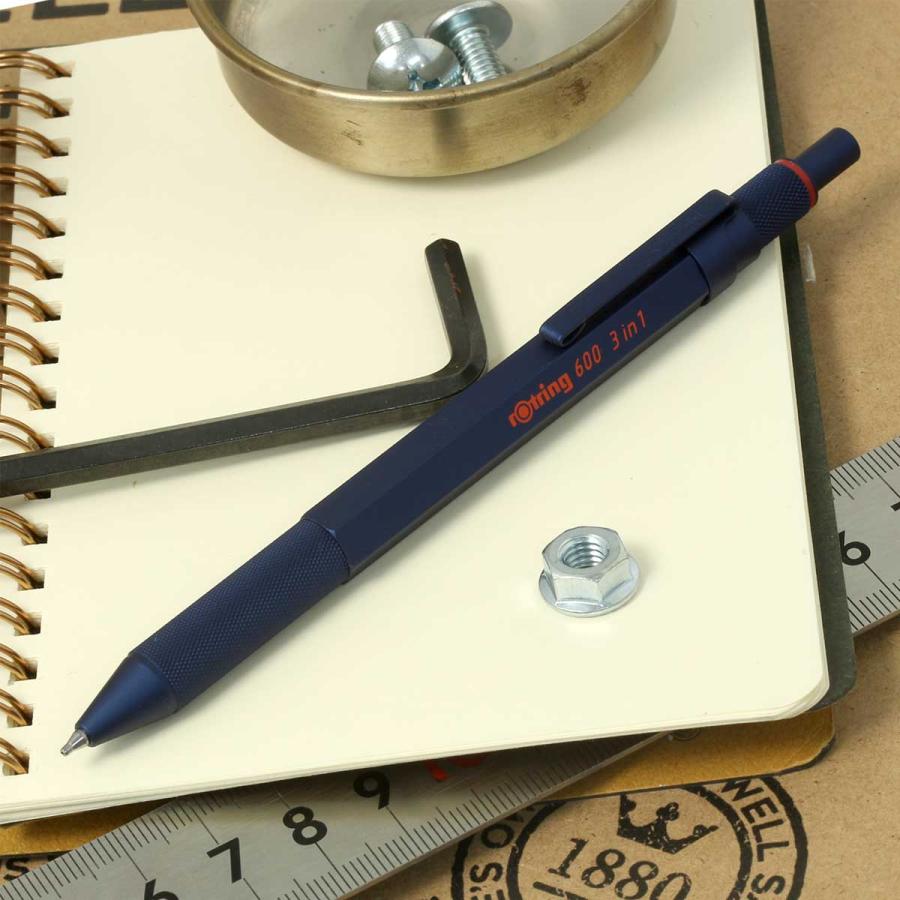 ロットリング 多機能ペン Rotring 600 3in1マルチペン アイアンブルー