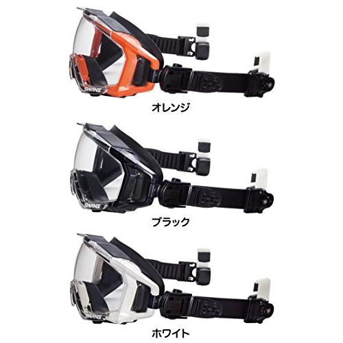 SWANS - SWANS ゴーグル　SS-7000 CL クイックベルト(オレンジ) SWANS SS-7000CL 保護めがね ( オレンジ ) クイックベルトタイプ