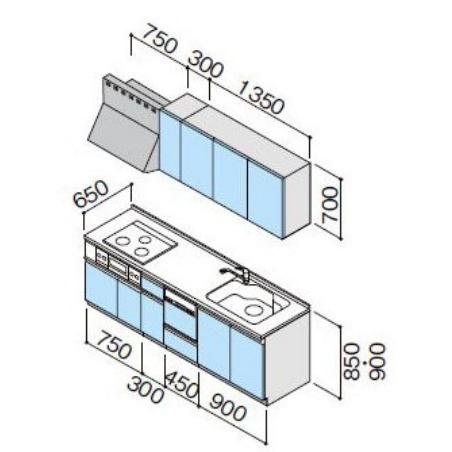 システムキッチン 2400 クリナップ ラクエラ I 型 間口240cm システムキッチン 2400 クリナップ ラクエラ I 型 間口240cm