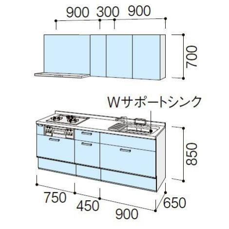 リシェル システムキッチン 2100 LIXIL リシェルSI 壁付 I 型 リシェル システムキッチン 2100 LIXIL リシェルSI 壁付 I 型