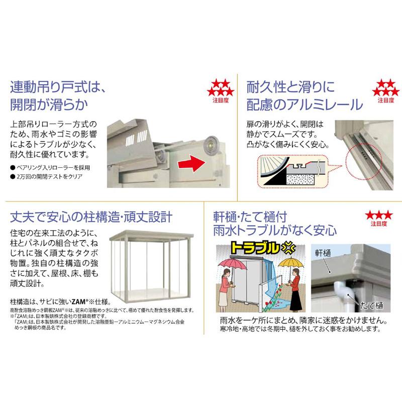 田窪工業所 mr.ストックマン ダンディ 物置 ND-1814 タクボ 背面棚 