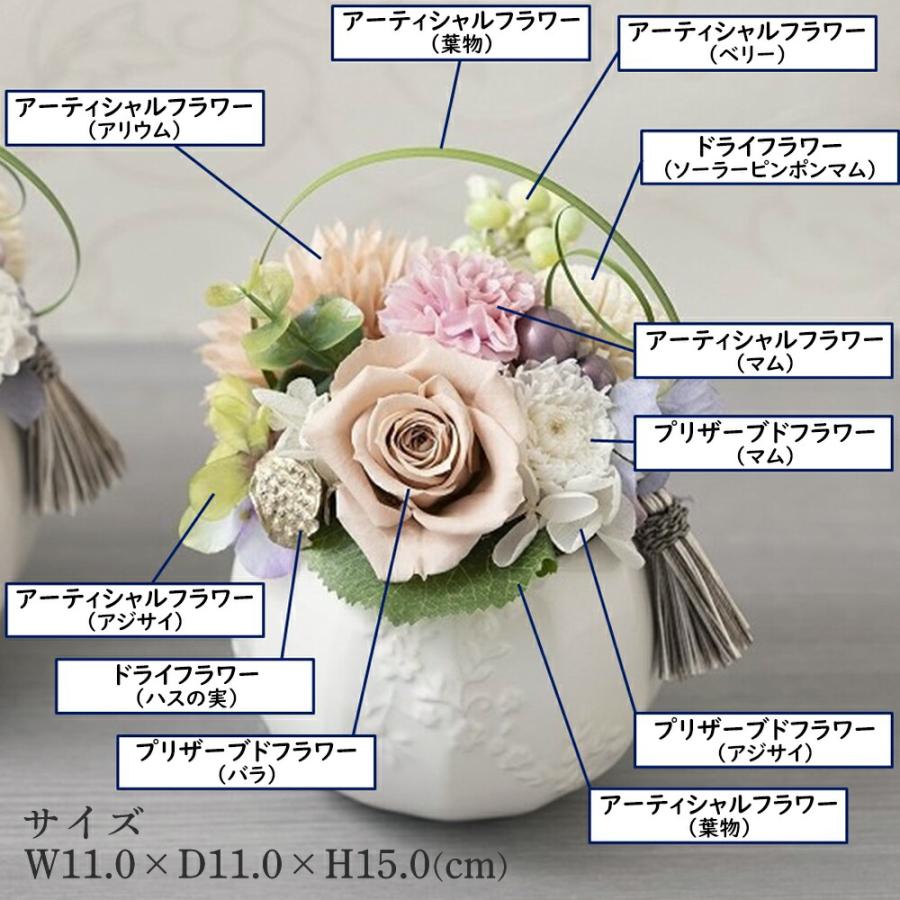 お供え 花 プリザーブドフラワー 洋風 ピンク モロゾフ 詰め合わせ