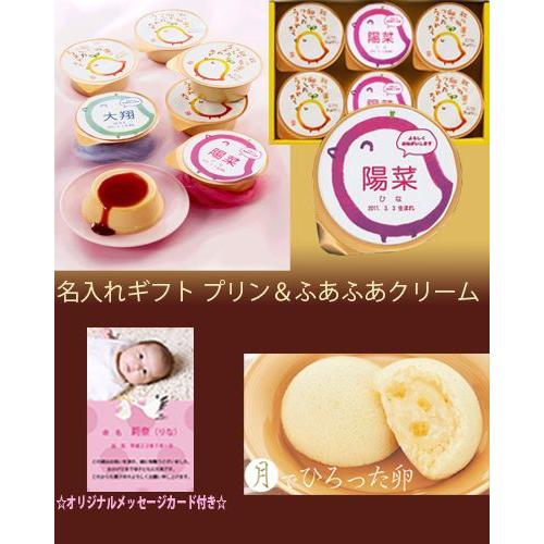 初節句 内祝い 入学お祝い お返し 名入れ贅沢プリン6個 女の子 ふわふわカスタードクリームケーキ8個入 名前 写真 入りカード付 Ad 名入れg 軽 Fakfakkab Go Id