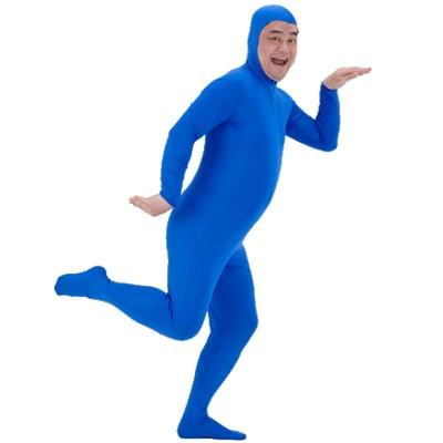 全身タイツ 青 M /全身タイツ コスプレ ブルー 顔出し ハロウィン 衣装