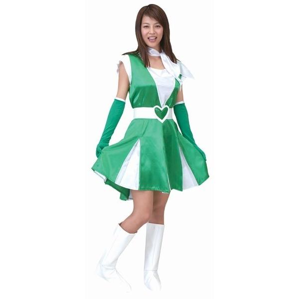 週末ヒロインアイドル グリーン /アイドル コスプレ なりきり モノマネ