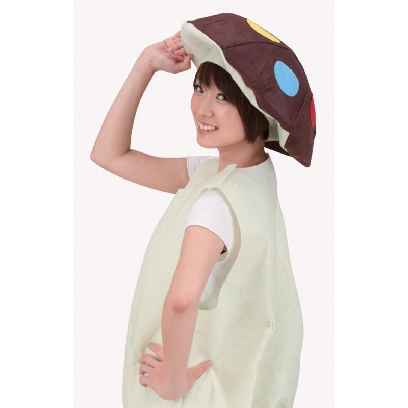 きのこ コスプレ かぶりもの しいたけ 野菜 帽子 イベント ハロウィン