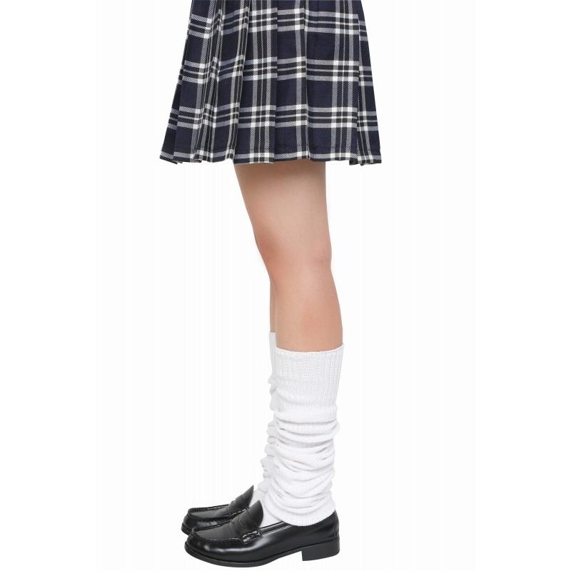 ルーズソックス ギャル 靴下 白 ソックス 制服 学生 スクール コスプレ JK くつ下/ ティーンズエバー ルーズソックス 100cm  （A-1676_861249）｜i-pumpkin｜04