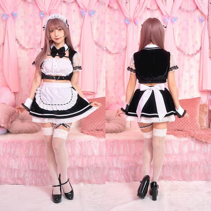 SugarWhip ベロアフェティッシュメイド /メイド コスプレ コスチューム