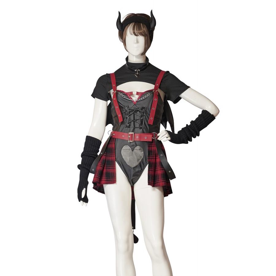 チロルちゃんコラボ ボンデージチェックサキュバス /ボンデージ衣装