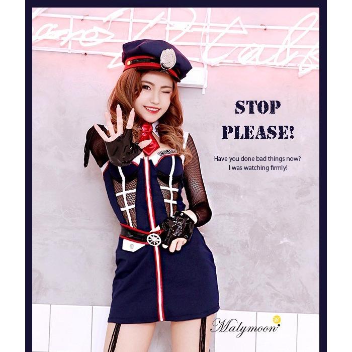 警察官 コスチューム 女性用 ポリスコス ハロウィン レディース 衣装