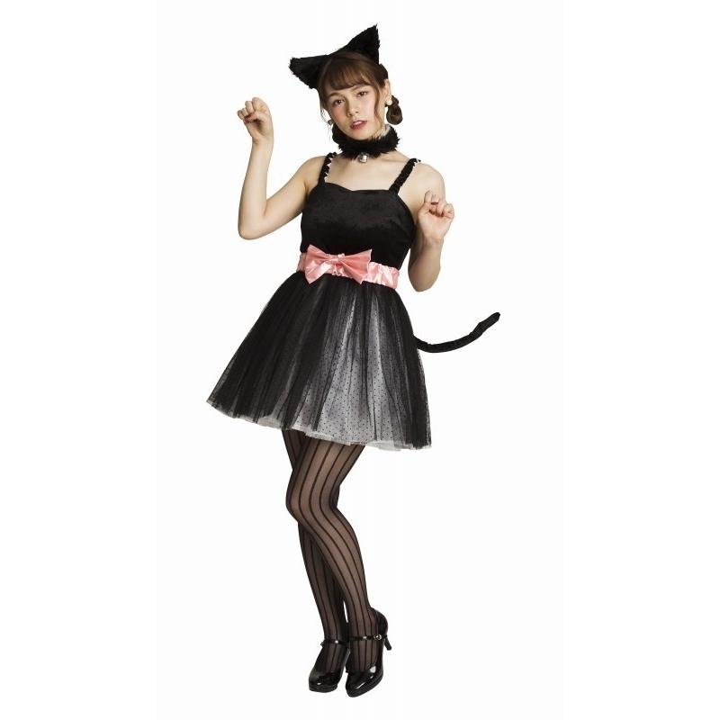 黒猫 白猫 コスプレ コスチューム ハロウィン 女性 衣装/ 2種類