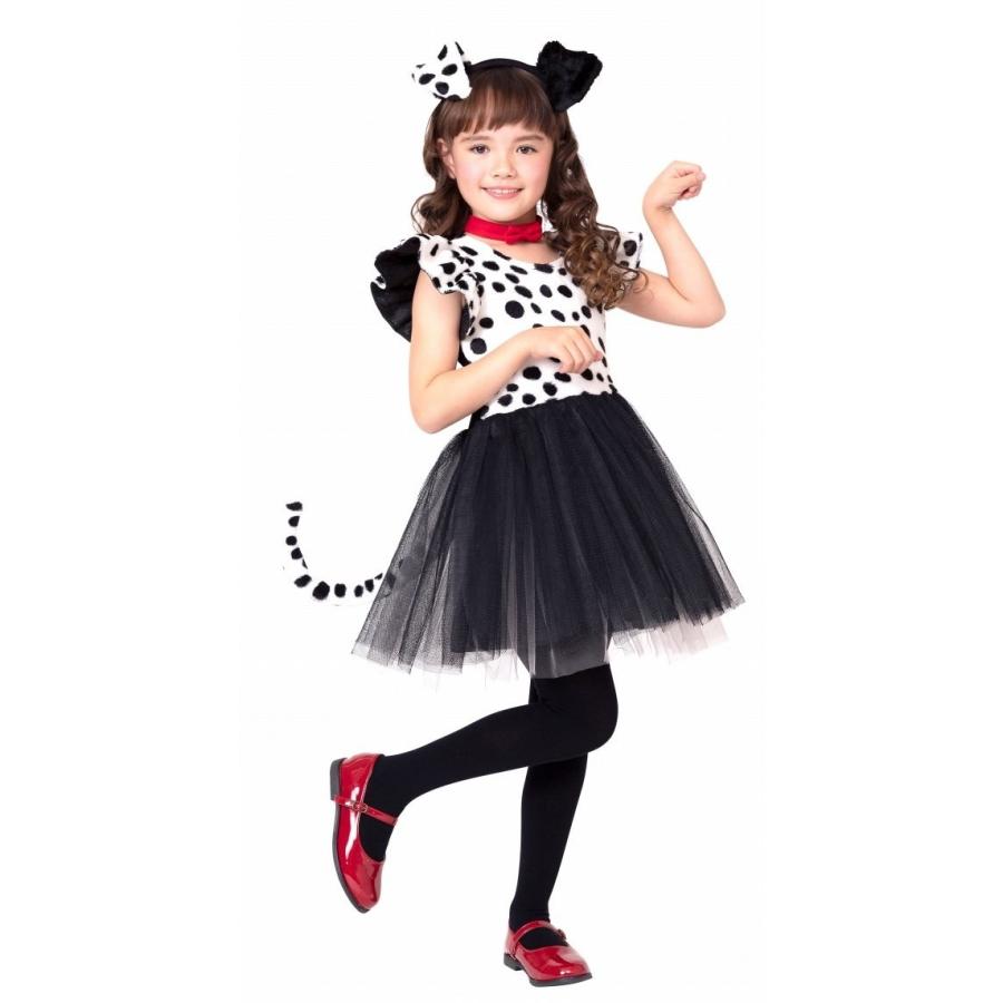 ダルメシアン 衣装 子供用 ハロウィン 衣装 犬 コスプレ 子供用 女の子